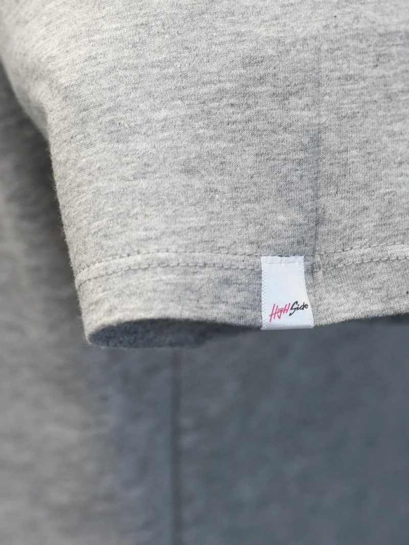 Tee-Shirt col rond - Gris chiné – Image 3
